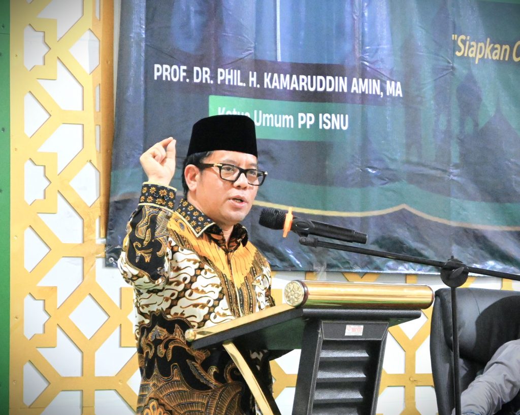 Prof. Dr. Phil. H. Kamaruddin Amin, M.A. saat memberikan arahan (Foto:Humas/Jamal Ripani)
