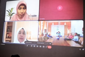 Rapat daring antara FUH dan UKM (Foto:Humas/Jamal Ripani)