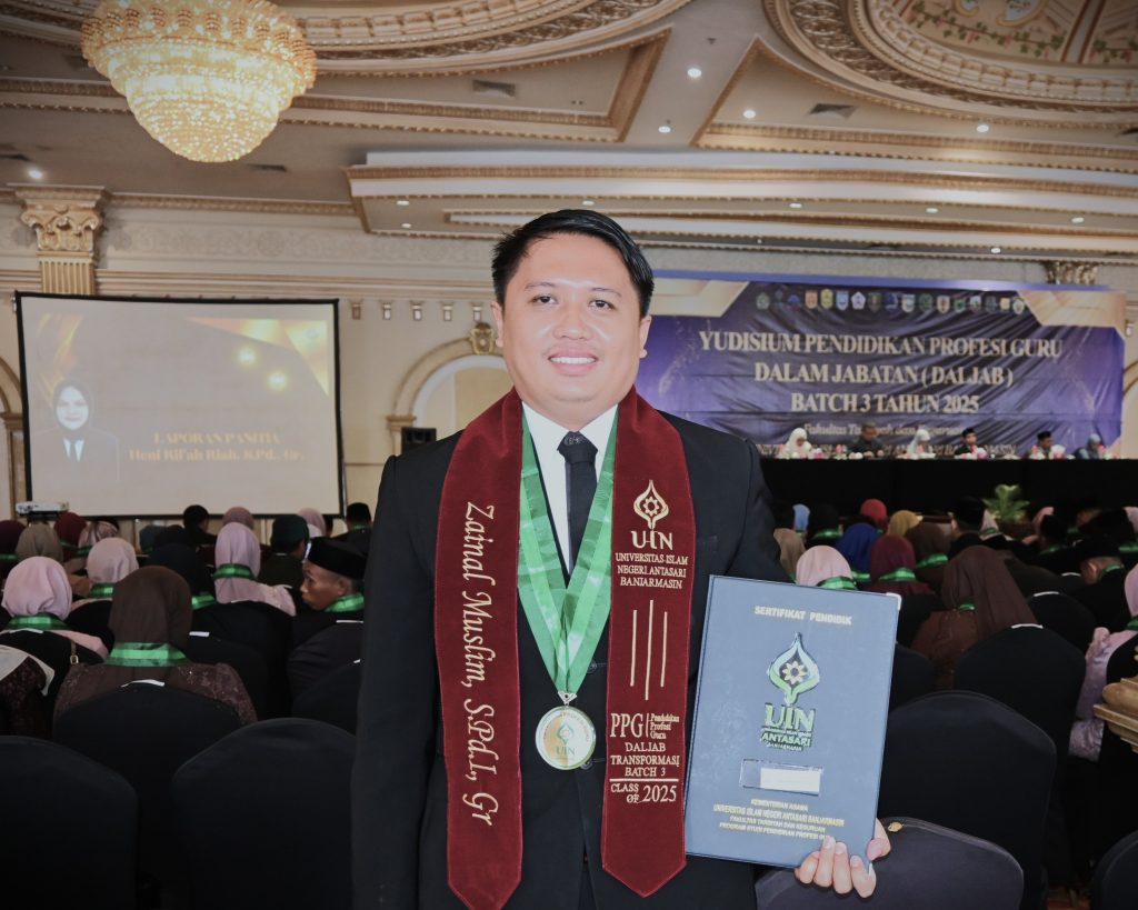 Zainal Muslim, S.Pd.I., Gr. usai diwawancarai (Foto:Humas/Jamal Ripani)