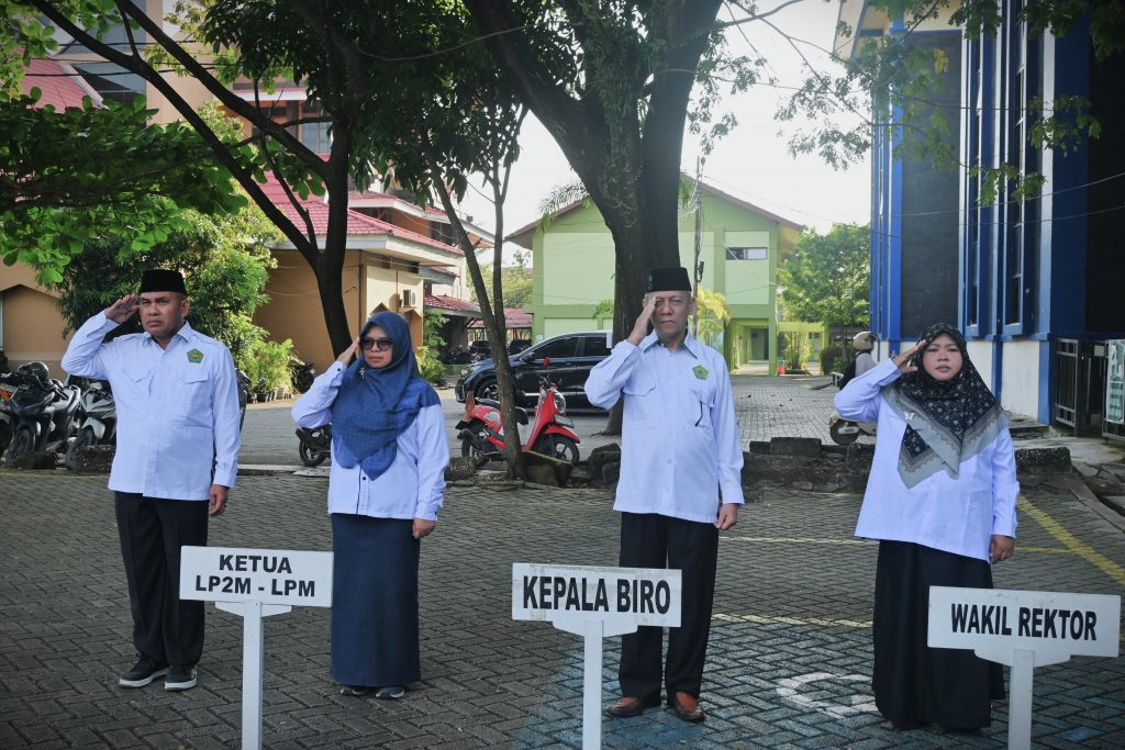 Barisan jajaran pimpinan UIN Antasari (Foto:Humas/Jamal Ripani)