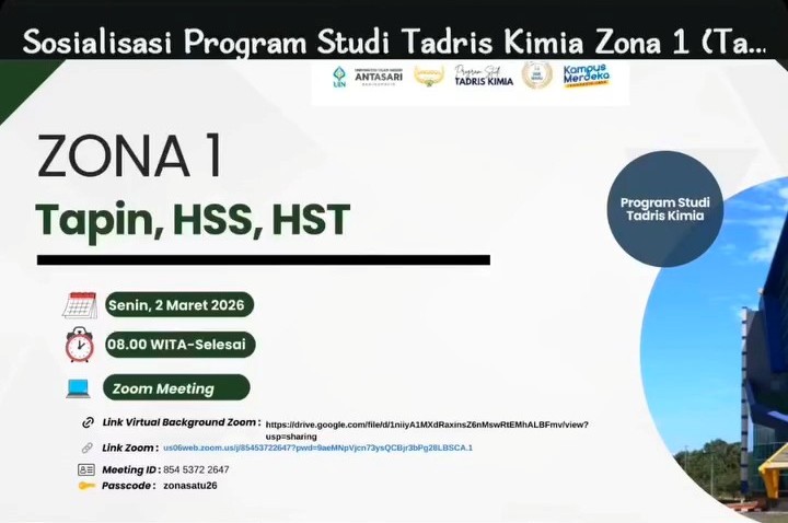 Keterangan daerah-daerah yang meliputi Zona 1.