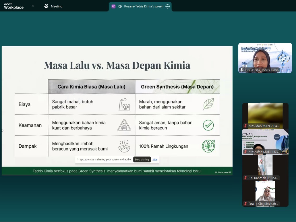 Penyampaian materi Kimia Bahan Lokal.