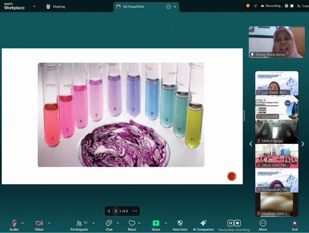Penyampaian materi oleh Prodi Tadris Kimia