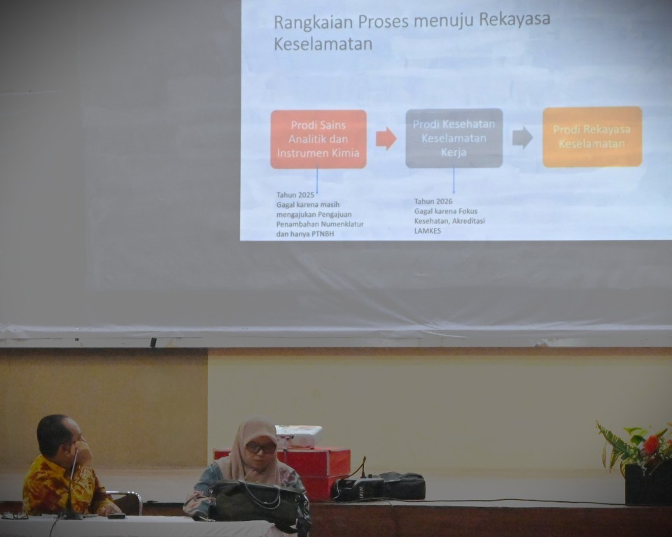 Presentasi rencana pembentukan prodi baru di rapat senat perdana (Foto:Humas/Jamal Ripani)