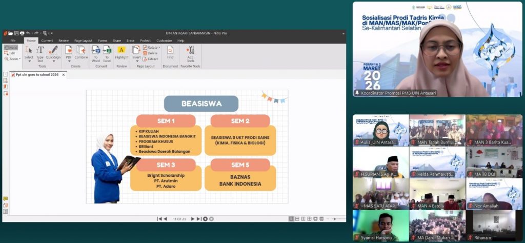 Pusat Promosi dan PMB saat melakukan sosialisasi.