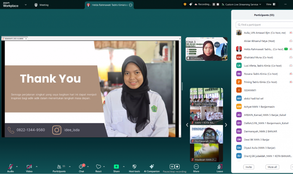 Salam Penutup dari Prodi Tadris Kimia.