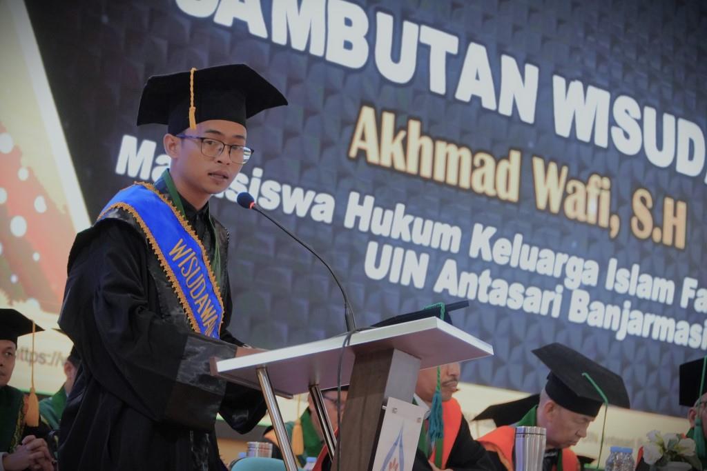 Akhmad Wafi, S.H. saat memberikan sambutan (Foto:Humas/Haitami)