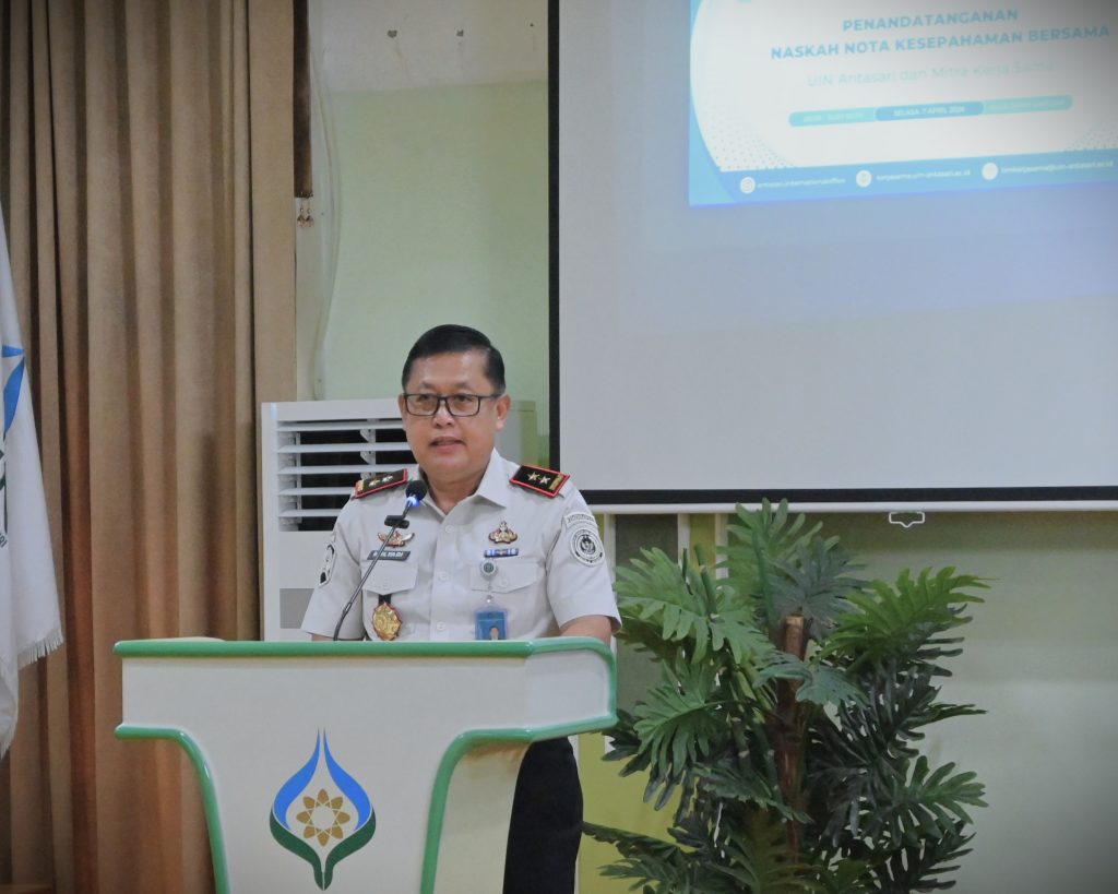 Mulyadi, Bc.IP., S.H., M.Si. saat memberikan sambutan (Foto:Humas/Jamal Ripani)