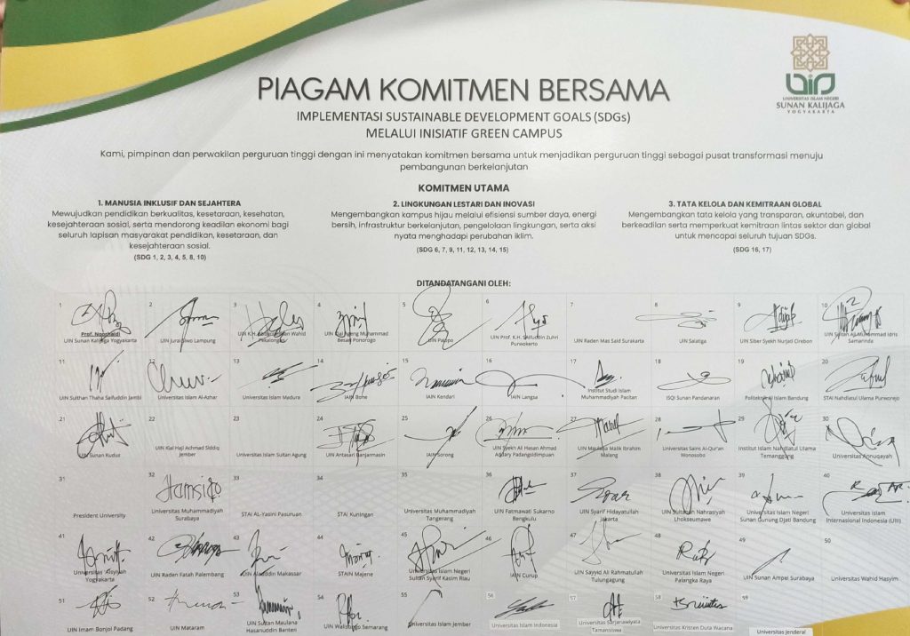 Piagam Komitmen Bersama.