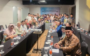 Rektor UIN Antasari Prof. Dr. Hj. Nida Mufidah, M.Pd. saat menghadiri Forum Rektor Bulan April 2026 (Foto:Humas Kemenag)