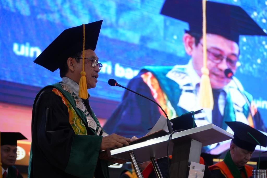 Dr. Muhdi, M.Ag. saat menyampaikan laporan (Foto:Humas/Haitami)