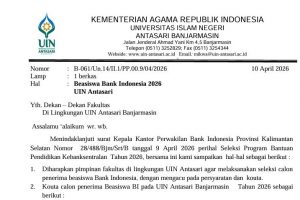 untuk thumbnail pengumuman beasiswa BI 2026