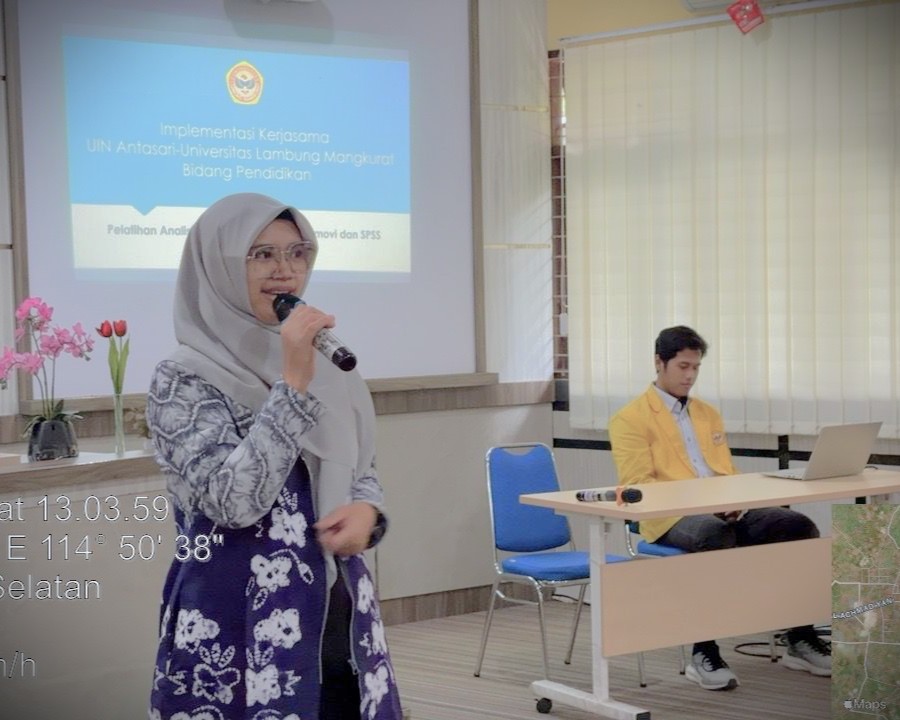 Agustina Amber Pertiwi, M.Pd. saat memberikan sambutan.