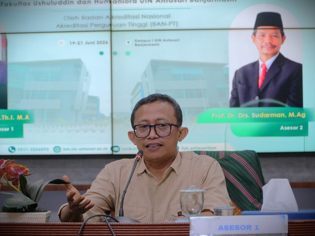 Dr. Ahmad Salehudin, S.Th.I., M.A. saat menyampaikan hasil asesmen lapangan (Foto:Humas)