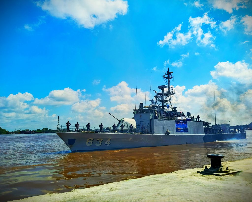 KRI Hiu634 saat berangkat (Foto:Humas)