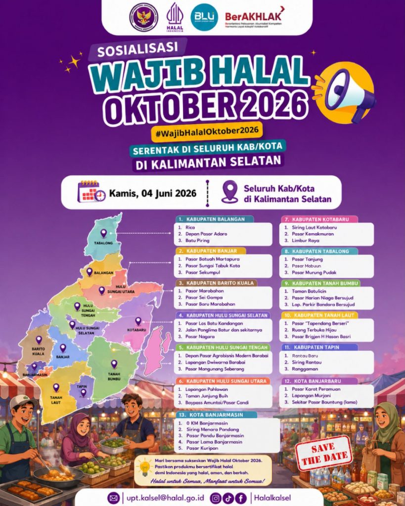 Poster sosialisasi WHO di Kalsel.