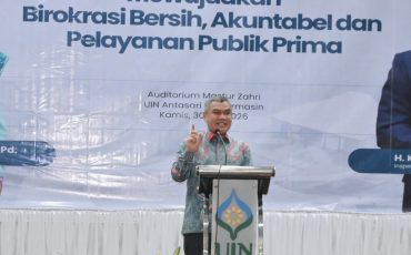 Irjen Kemenag RI H. Khairunas, M.H., CGCAE saat menjadi narasumber.
