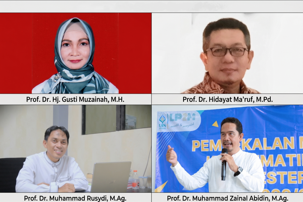 Para guru besar baru UIN Antasari.