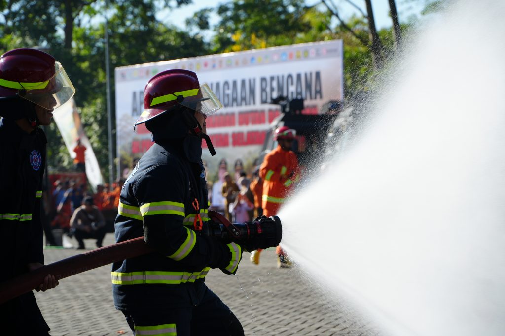Simulasi pemadaman karhutla (Foto:Humas/Neco EP)