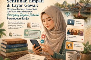 Ilustrasi untuk artikel Sentuhan Empati di Layar Gawai (generated oleh AI)