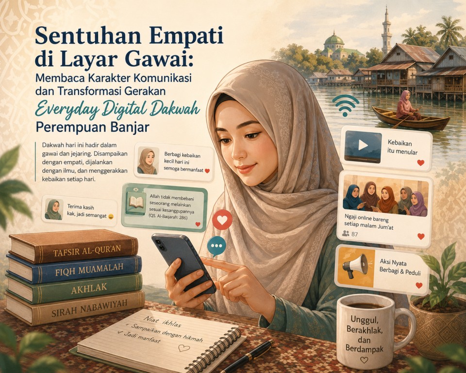 Ilustrasi untuk artikel Sentuhan Empati di Layar Gawai (generated oleh AI)