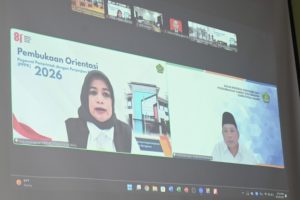 Pembukaan orientasi via daring.