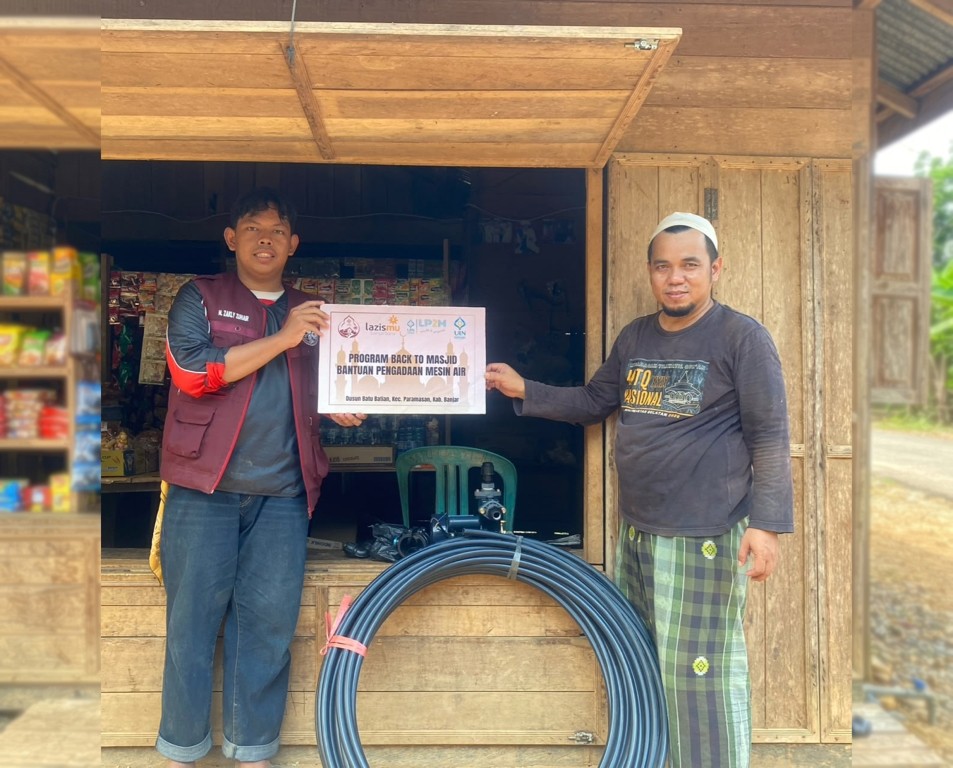 Penyerahan Bantuan Mesin Pompa Air Dusun Batu Batian.