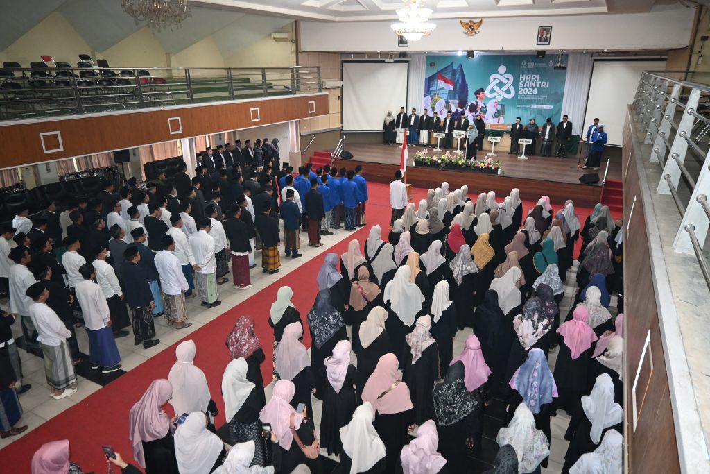 Suasana peringatan Hari Santri.